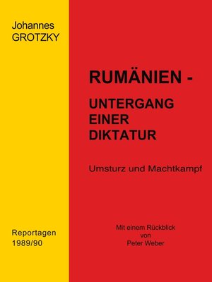 cover image of Rumänien--Untergang einer Diktatur